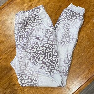 1.4.3. Story by Line Up Gray and White Joggers with Abstract Print